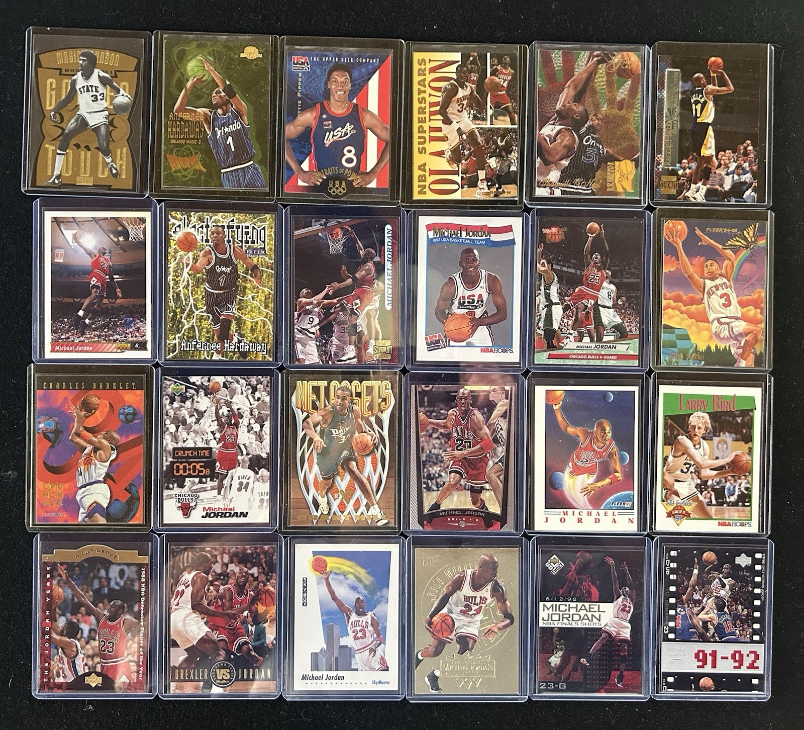 Michael Jordan 15 Card 90s Basketball Lot Inserts, Rookies, HOF