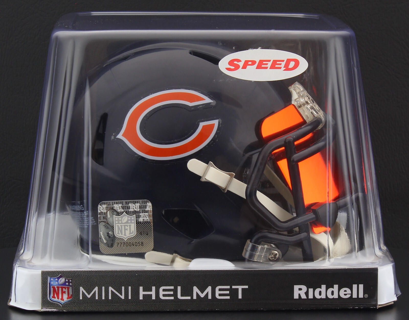 CHICAGO BEARS NFL Riddell SPEED Mini Football Helmet w/ EYE SHIELD VISOR