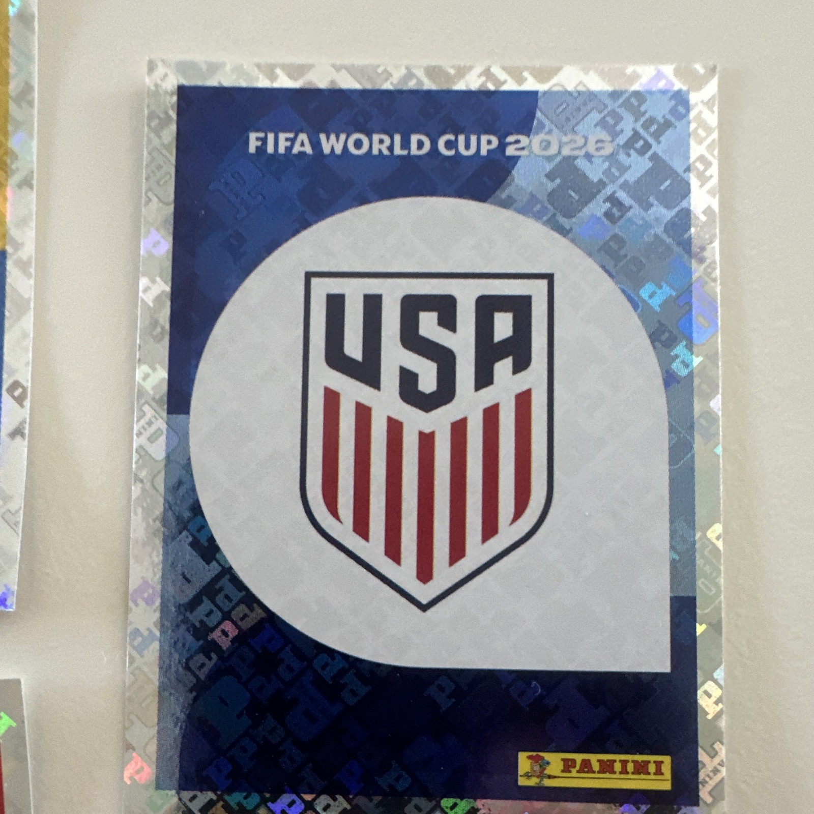 Panini FIFA World Cup 2022 USA Team Logo Prizm Soccer Sports Trading Card