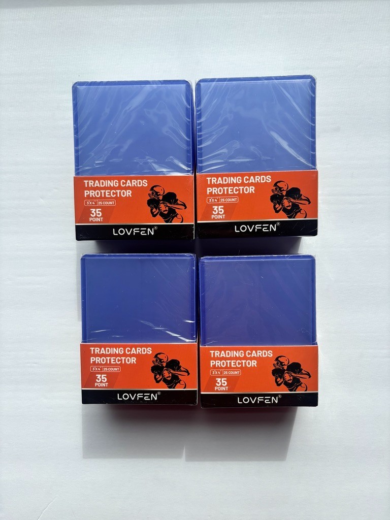 Lovfen Toploaders 100ct (4×25 Packs) 35pt 3×4 Card Holders Pokemon Baseball MTG