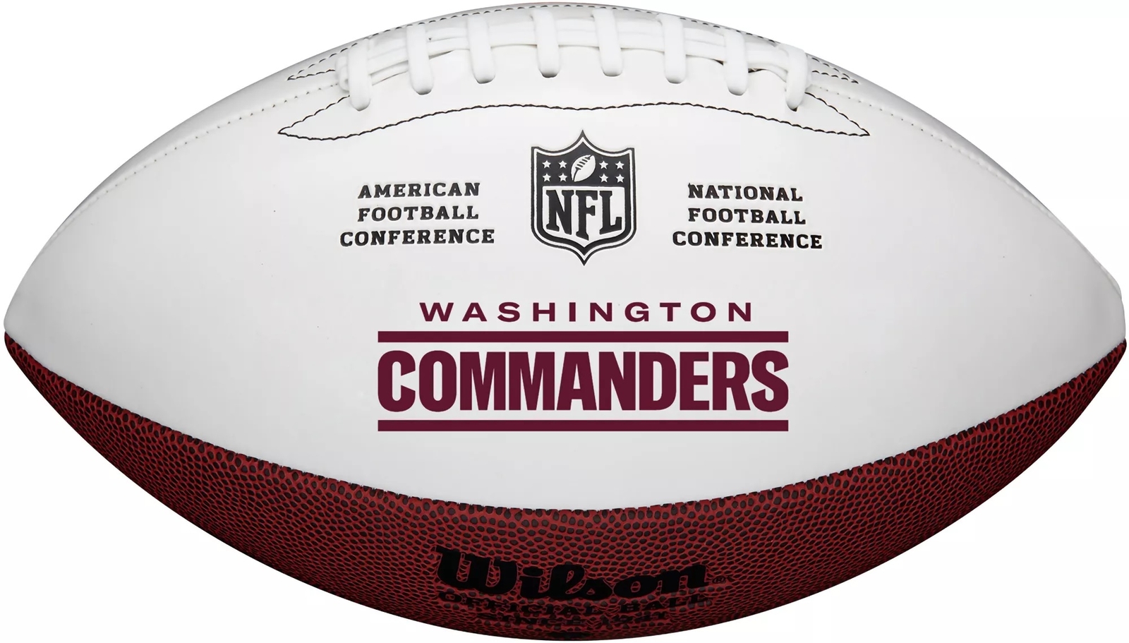 Washington Commanders Full Size Autograph Signature Series White Panel Football
