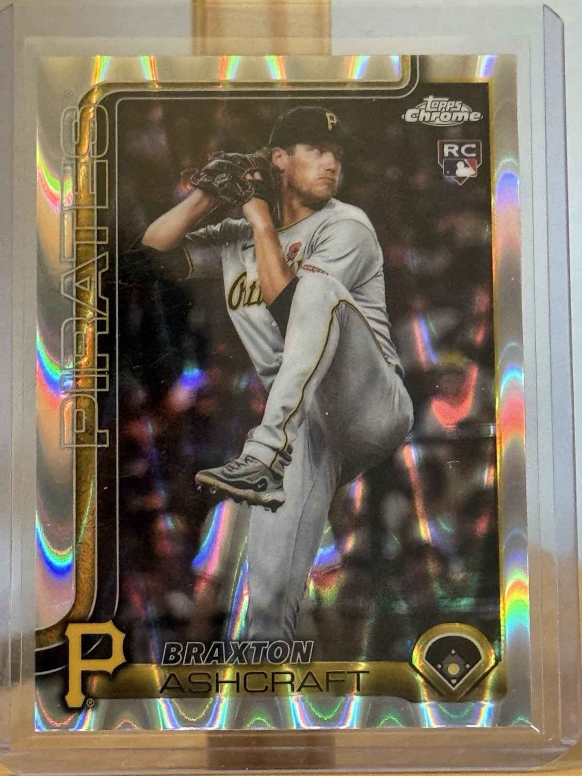 2025 Topps Chrome Update – Braxton Ashcraft #USC142 RayWave Refractor (RC)