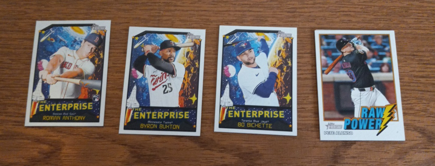 2026 Topps Heritage Baseball Card INSERT Singles – Create Own Lot
