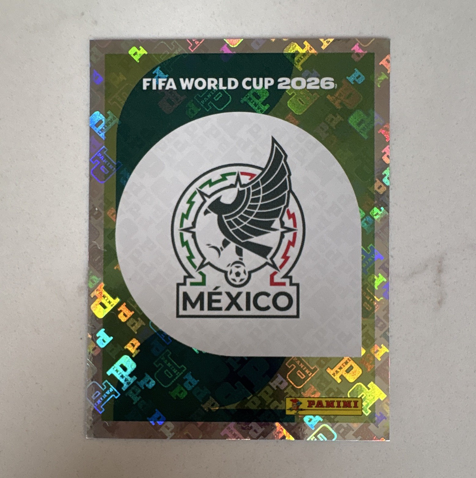 Panini FIFA World Cup 2026 Sticker – Mexico Team Logo Club Badge (MEX 1)