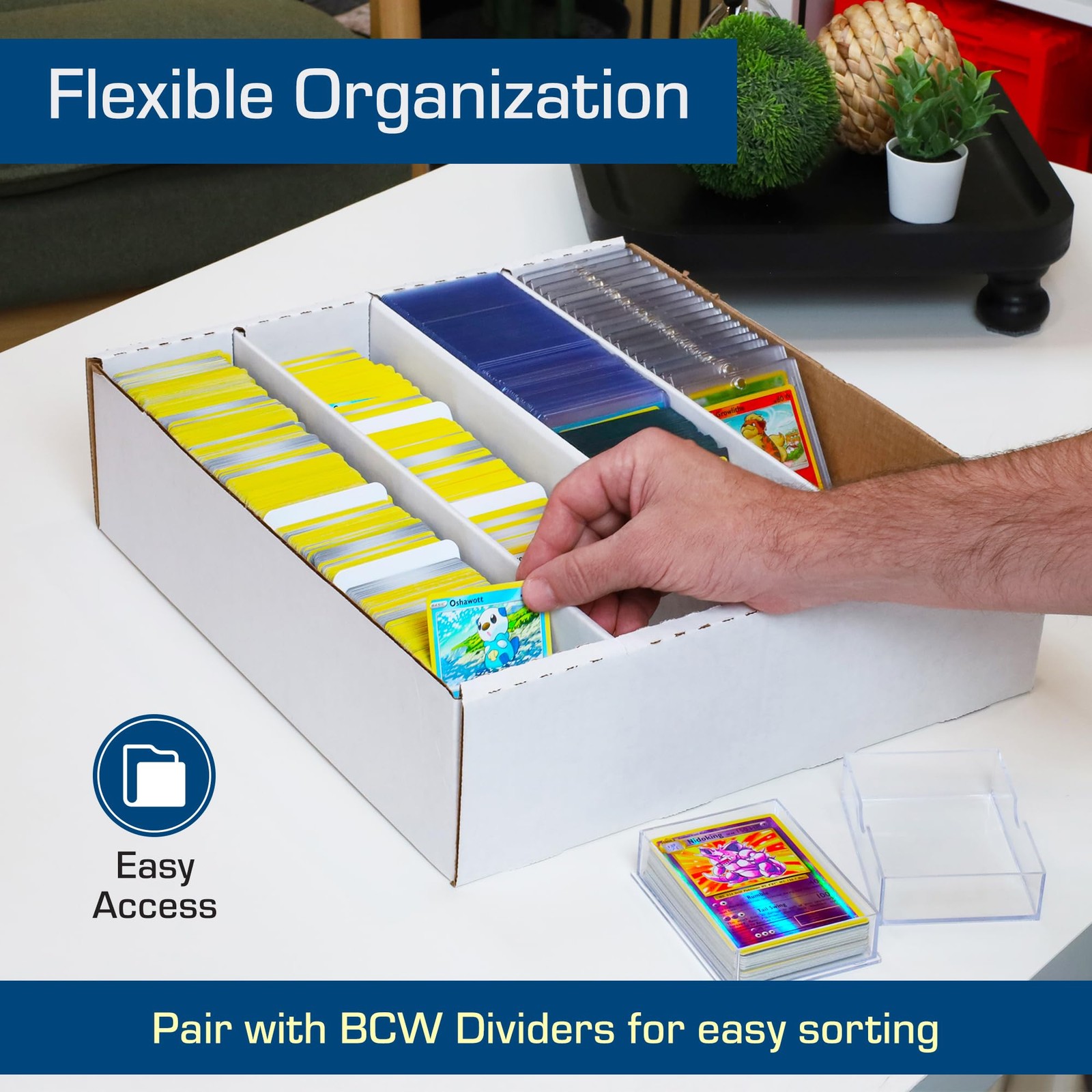 BCW Monster Box – 5ct Trading Card Storage Box | Holds 3200 Cards | Sports & …