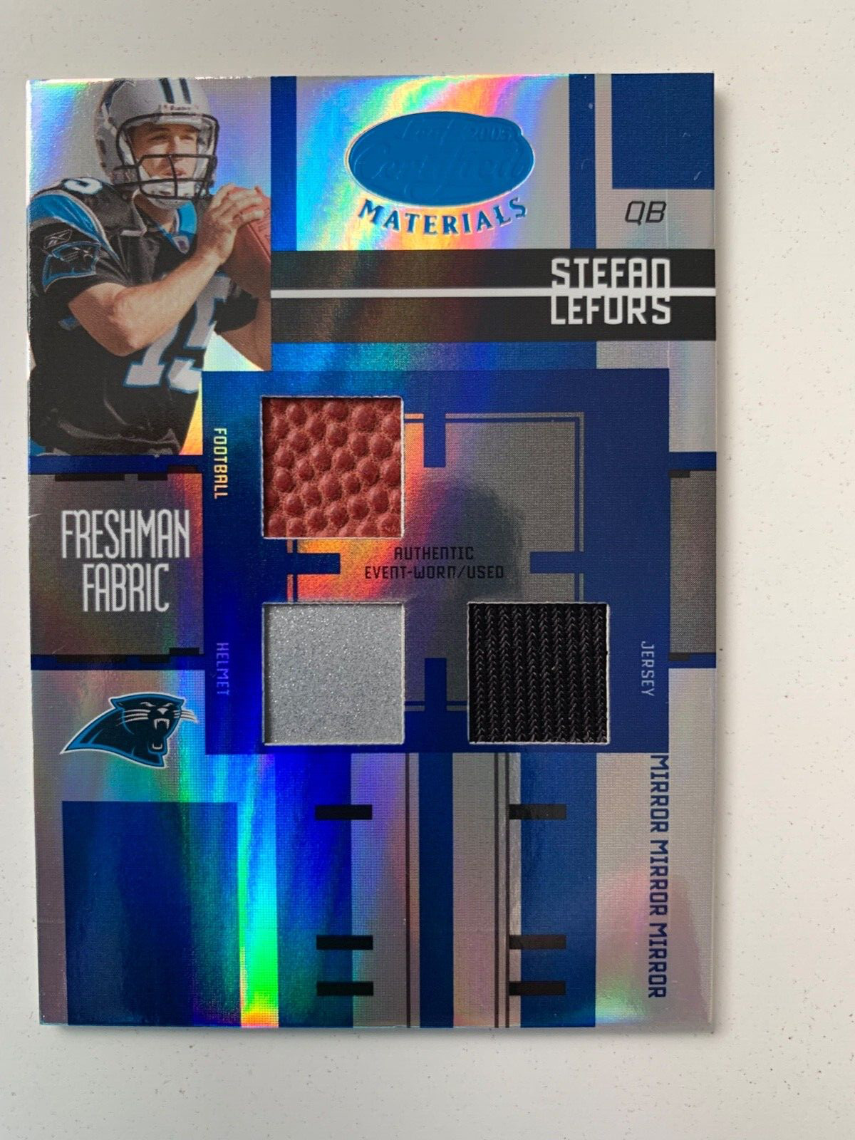 2005 Leaf Certified rc rainbow STEFAN LeFORS /5 /25 /50!! Carolina Panthers