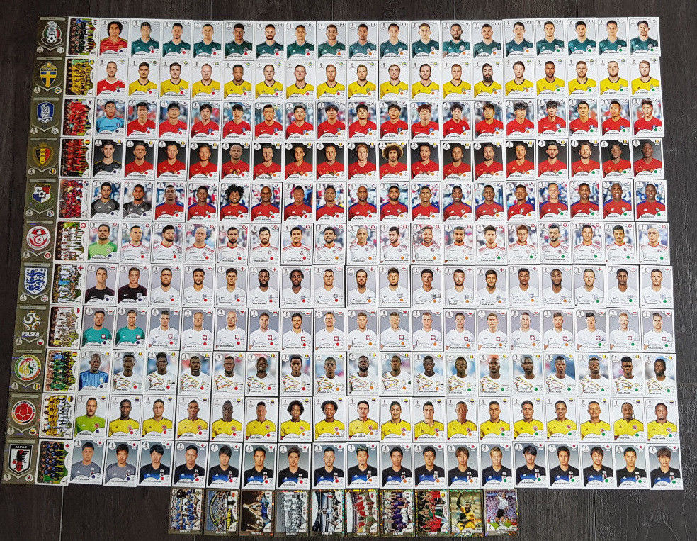 2018 FIFA WORLD CUP Russia Panini STICKERS 492-682 SHINE FOIL STICKERS