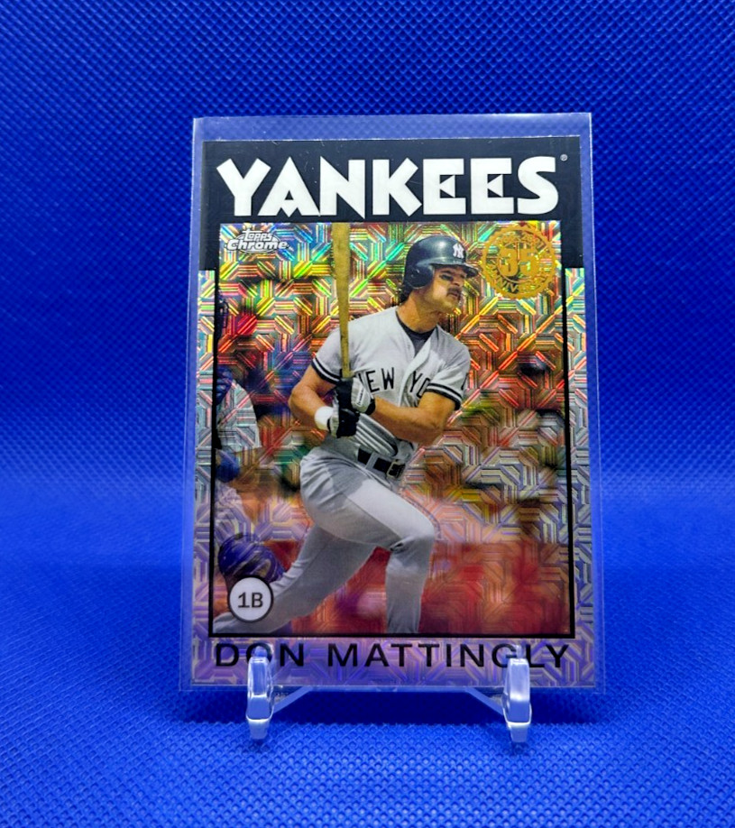 2021 Topps Chrome 1986 35th DON MATTINGLY #86BC-47 Silver Pack Mojo