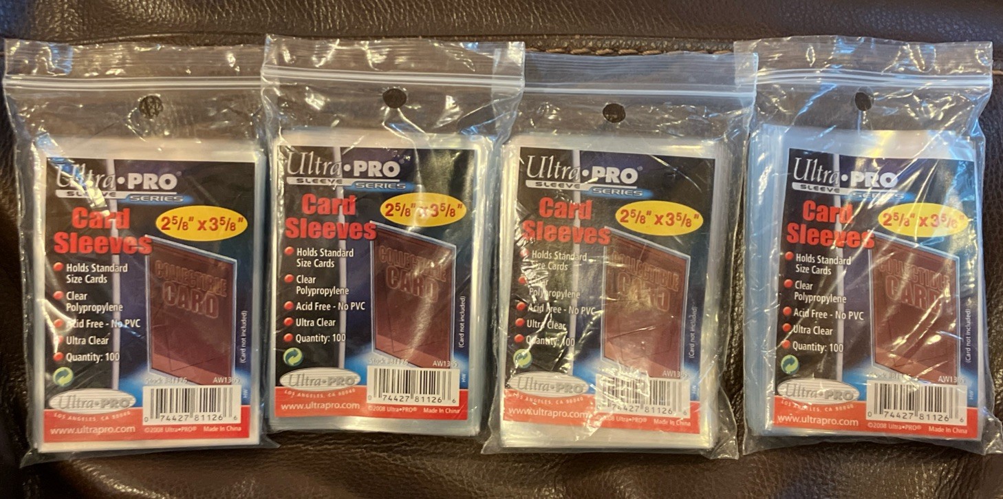Ultra PRO 2.5 x 3.5 inch 400 Trading Card Sleeves, Lot Of 4 Packs