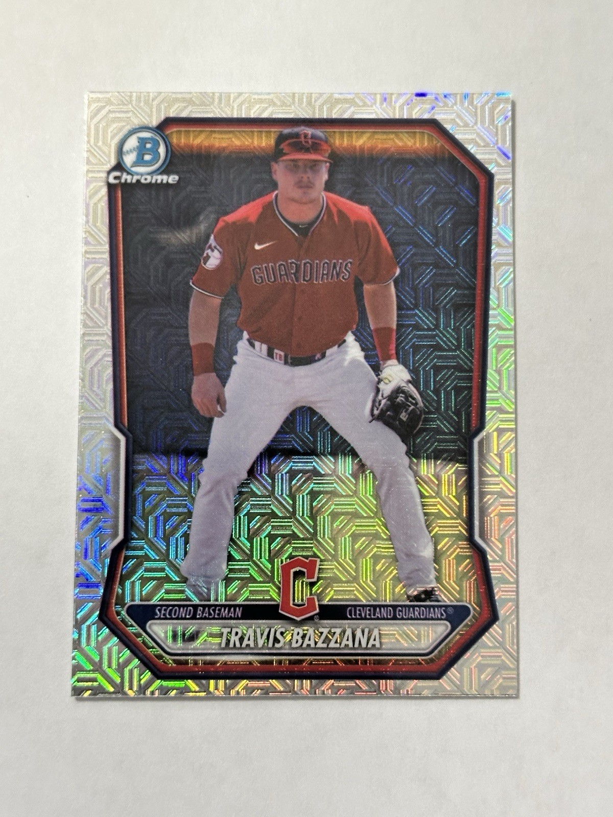 Travis Bazzana 2026 Bowman Chrome BCP-35 Mojo Refractor Guardians