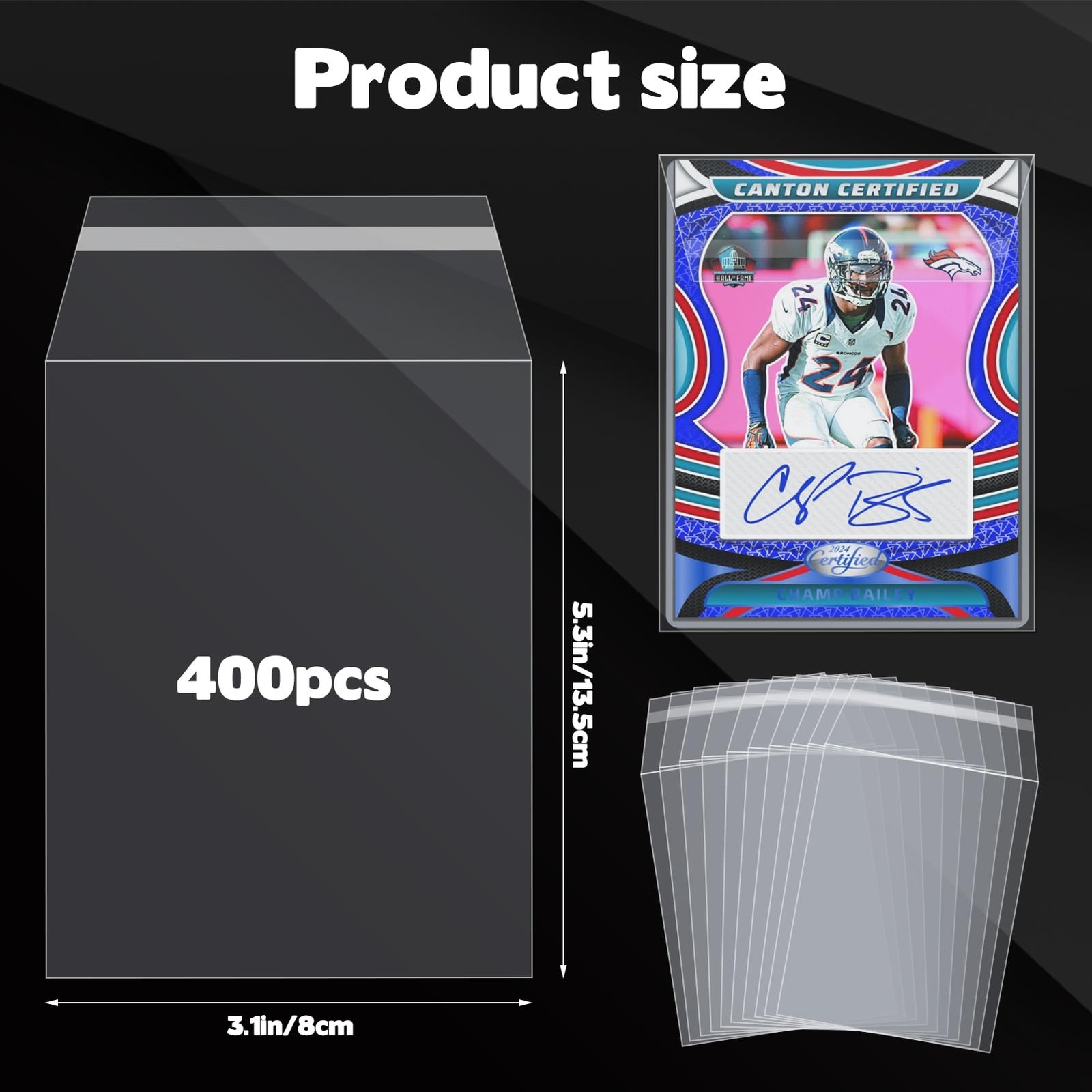 400Pcs Top Loader Sleeves Penny Sleeves for Top Loaders Resealable Team Bags …