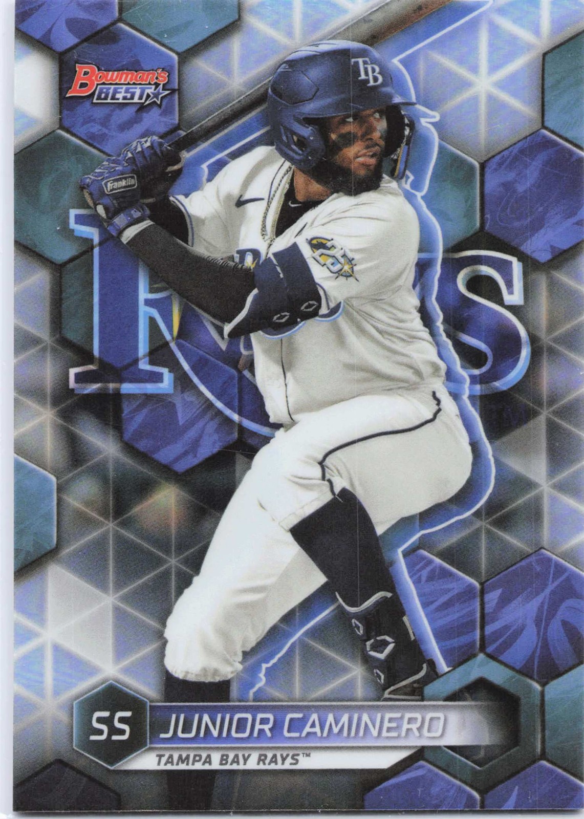 Junior Caminero 2023 Bowman’s Best #TP-18 Top Prospects Refractors