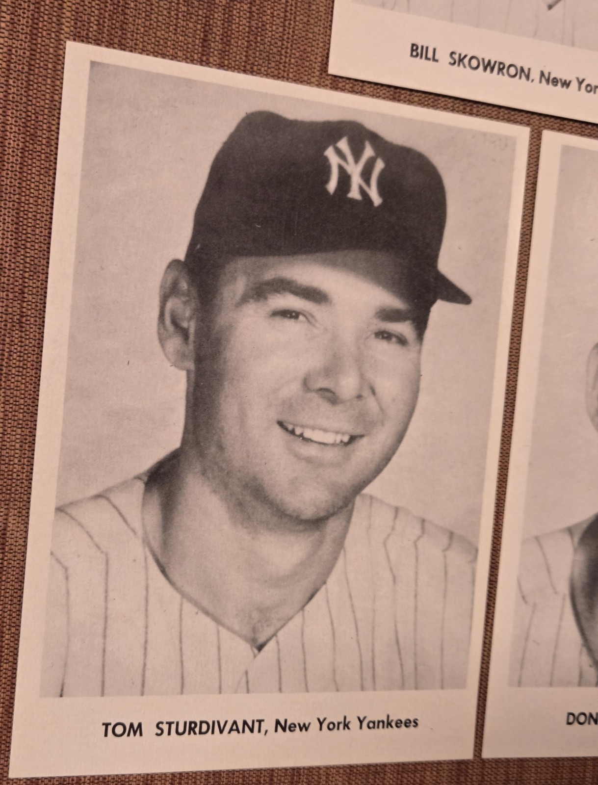 1958 Jay Publishing Yankees Bill Skowron Sturdivant Larsen 5×7 Baseball Photos
