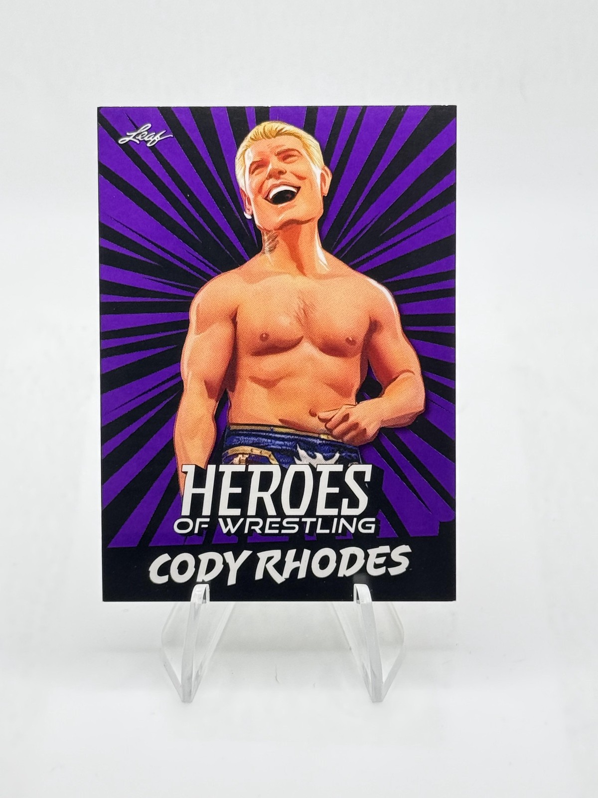 2023 Leaf Heroes of Wrestling Cody Rhodes WWE The American Nightmare #B-3 Purple
