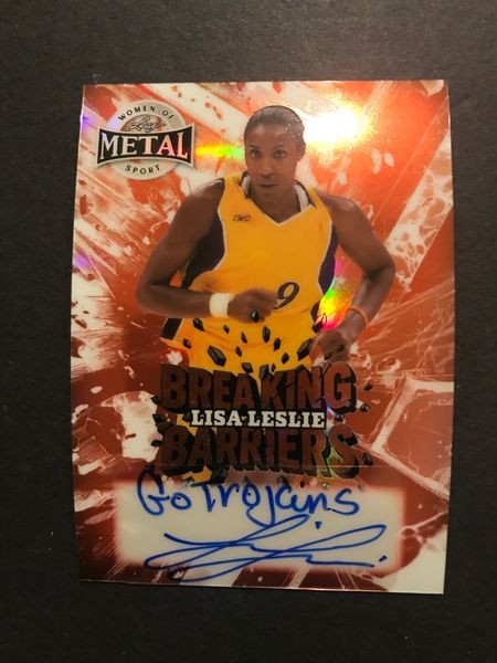 LISA LESLIE 2025 Leaf Metal Women Of Sport AUTO Inscription “Go Trojans” USC /4
