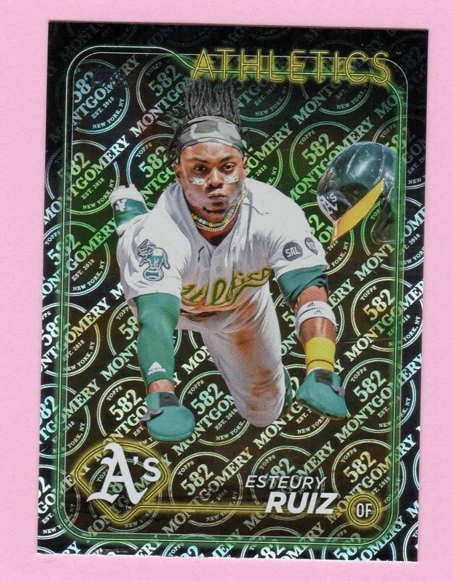 2024 Topps 582 Montgomery Club #21 Esteury Ruiz Oakland Athletics
