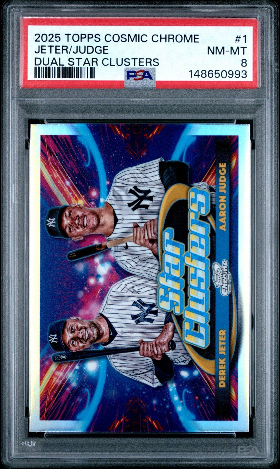 2025 Topps Cosmic Chrome – Star Clusters Derek Jeter, Aaron Judge #DSC-1