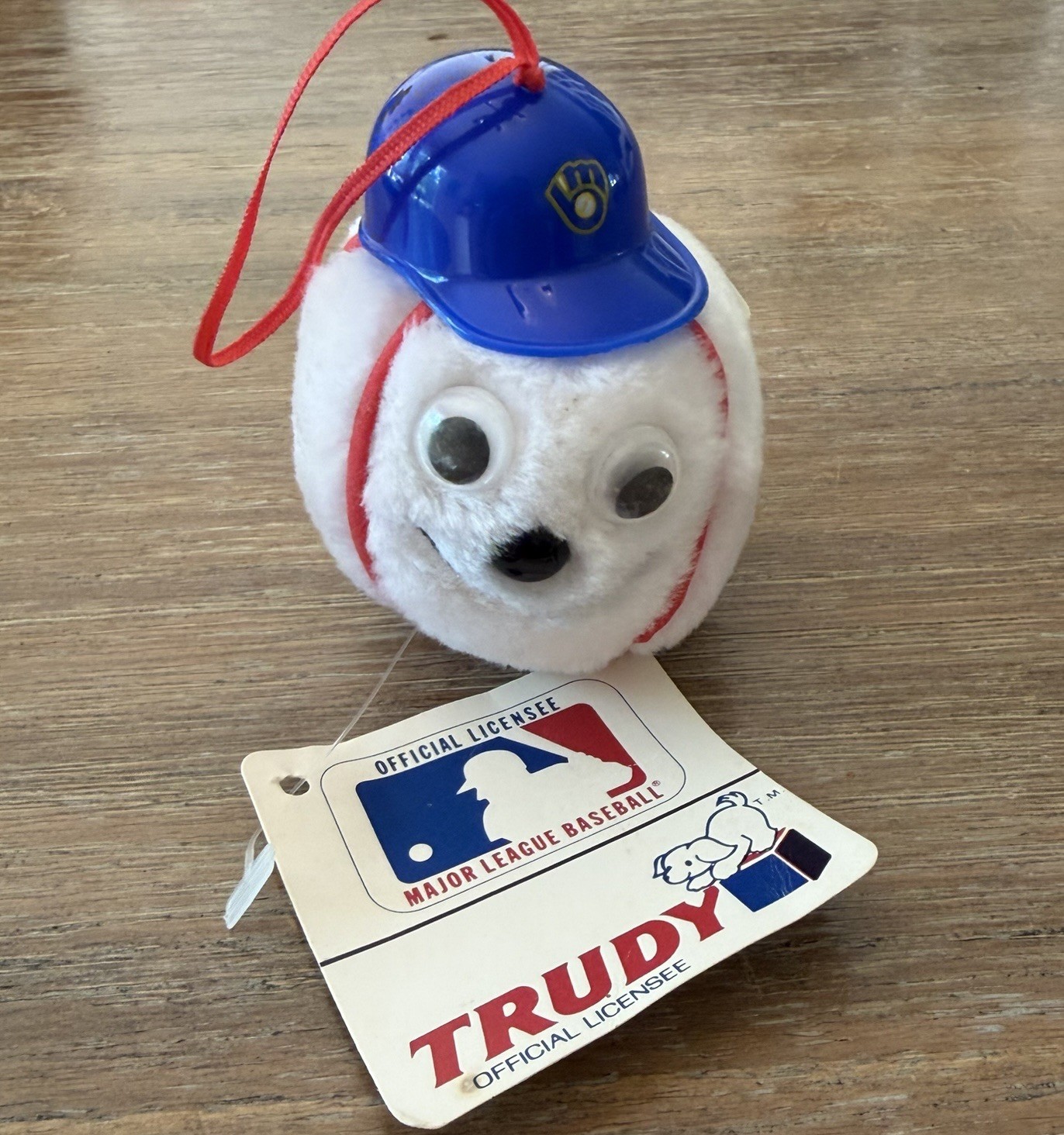 Milwaukee Brewers Trudy Baseball Plush MLB Mascot Ball NOS Nostalgia Ornament