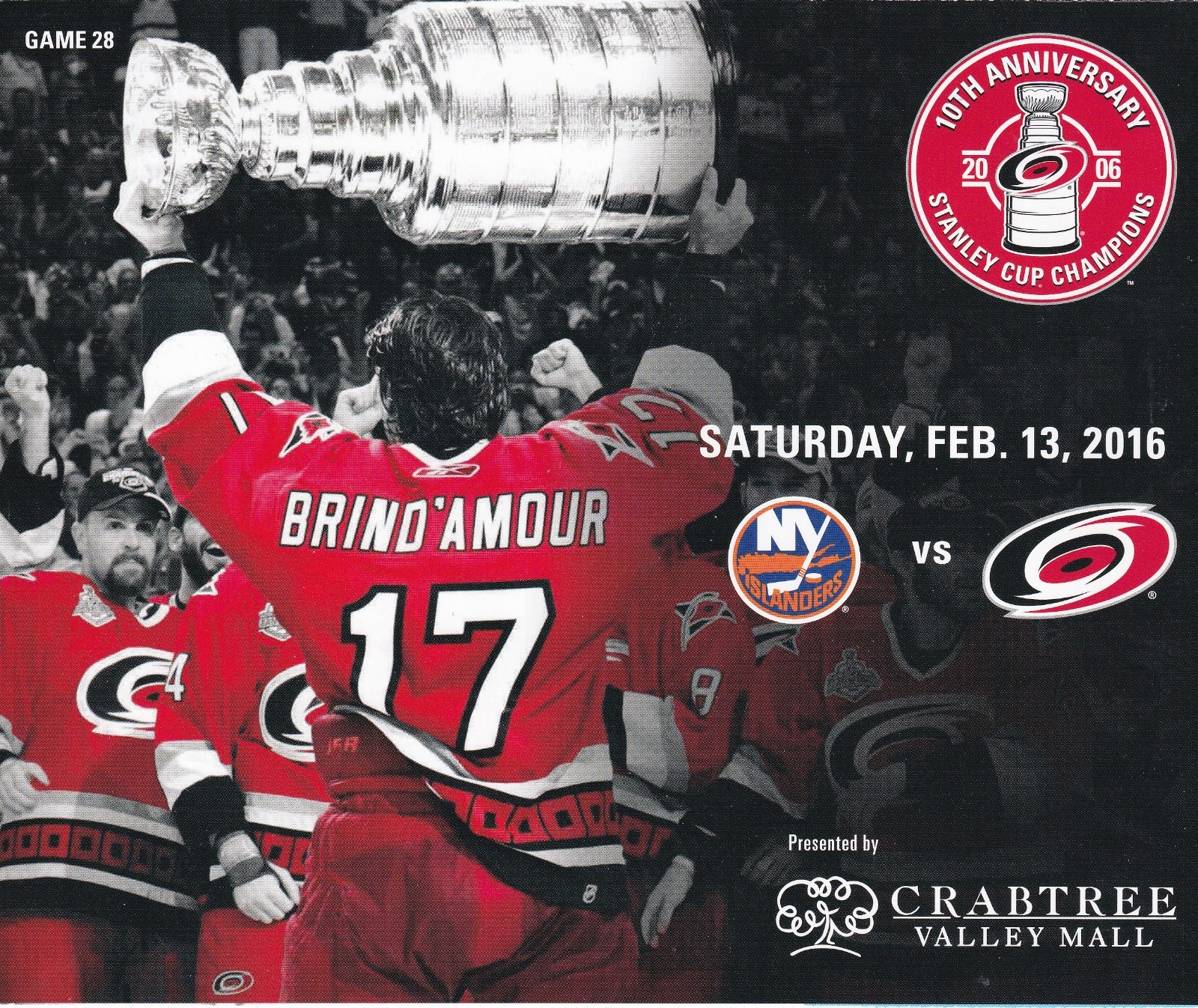 Carolina Hurricanes Program Line-up Cards Various Years Aho Ward Staal