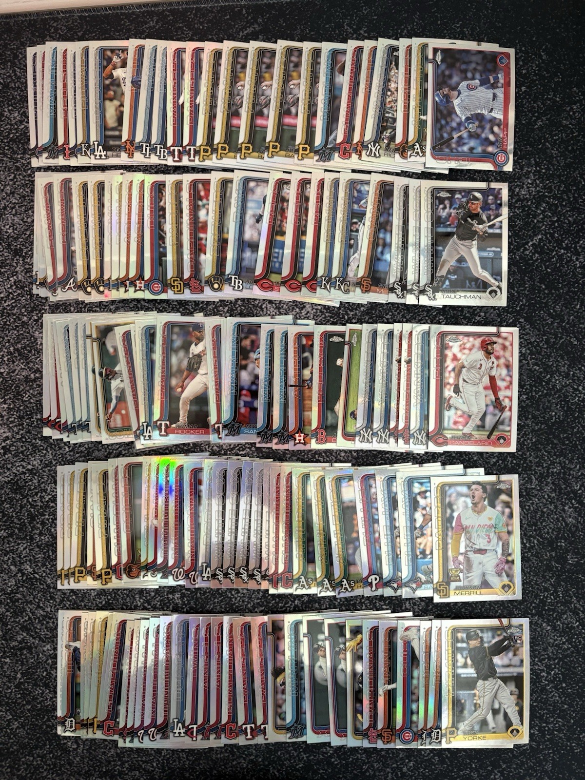 2025 Topps Chrome Refractors,4 CARD MINIMUM,1-300, 20% off FREE SHIP !!