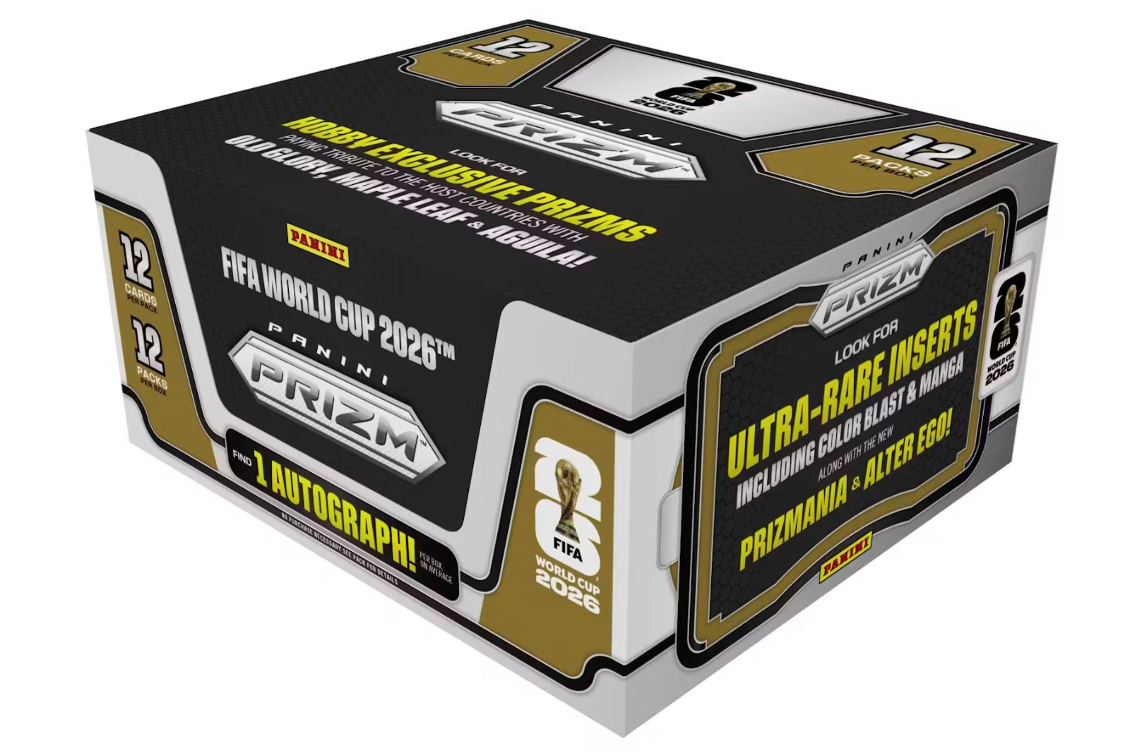 PYT #1527 – 12x Panini Prizm FIFA World Cup Soccer Hobby Boxes (Full Case)