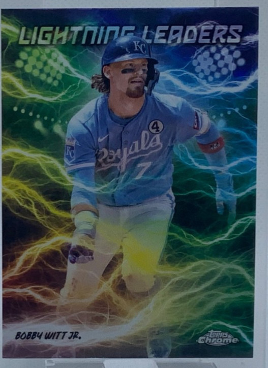 2025 Topps Chrome Bobby Witt Jr. Lightning Leaders SSP Case Hit #LL-10 Royals
