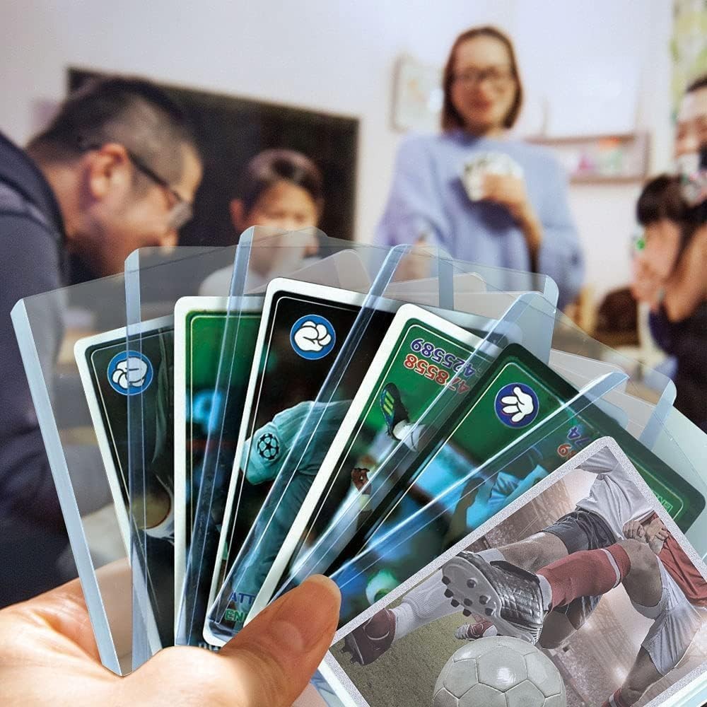Durable 1000 PCS TopLoaders & Soft Sleeves for Safe Card Storage – Clear Design