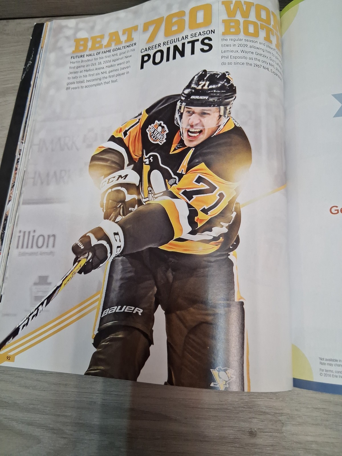 2016-2017 PITTSBURGH PENGUINS YEARBOOK – 50 Years – 1967-2017