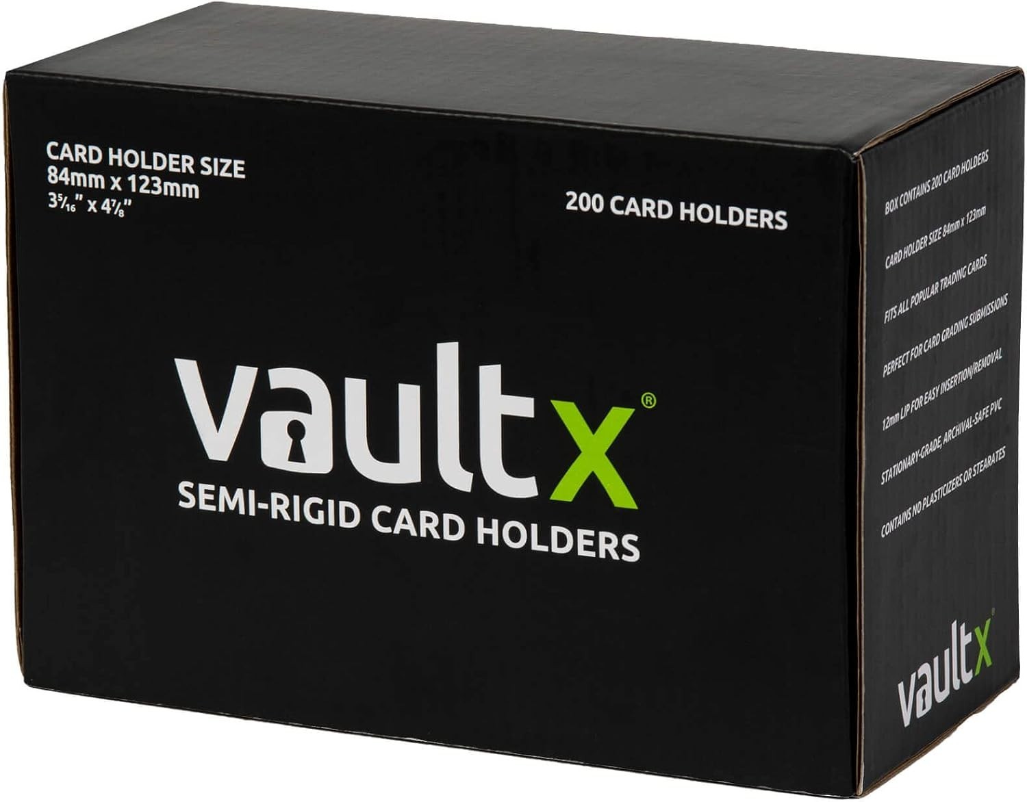 Easy Insert Semi-Rigid Trading Card Holders – 200 Pack for Maximum Preservation
