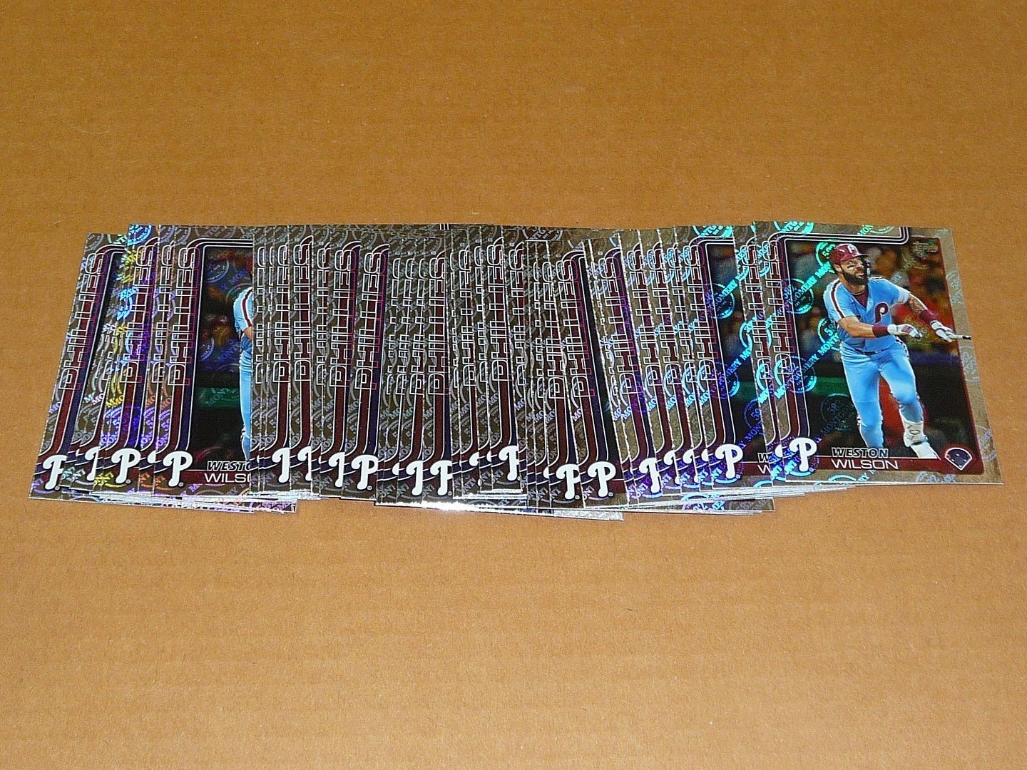 2025 Topps 582 MONTGOMERY CLUB FOIL LOT OF 33 CARDS WESTON WILSON PHILLIES #498