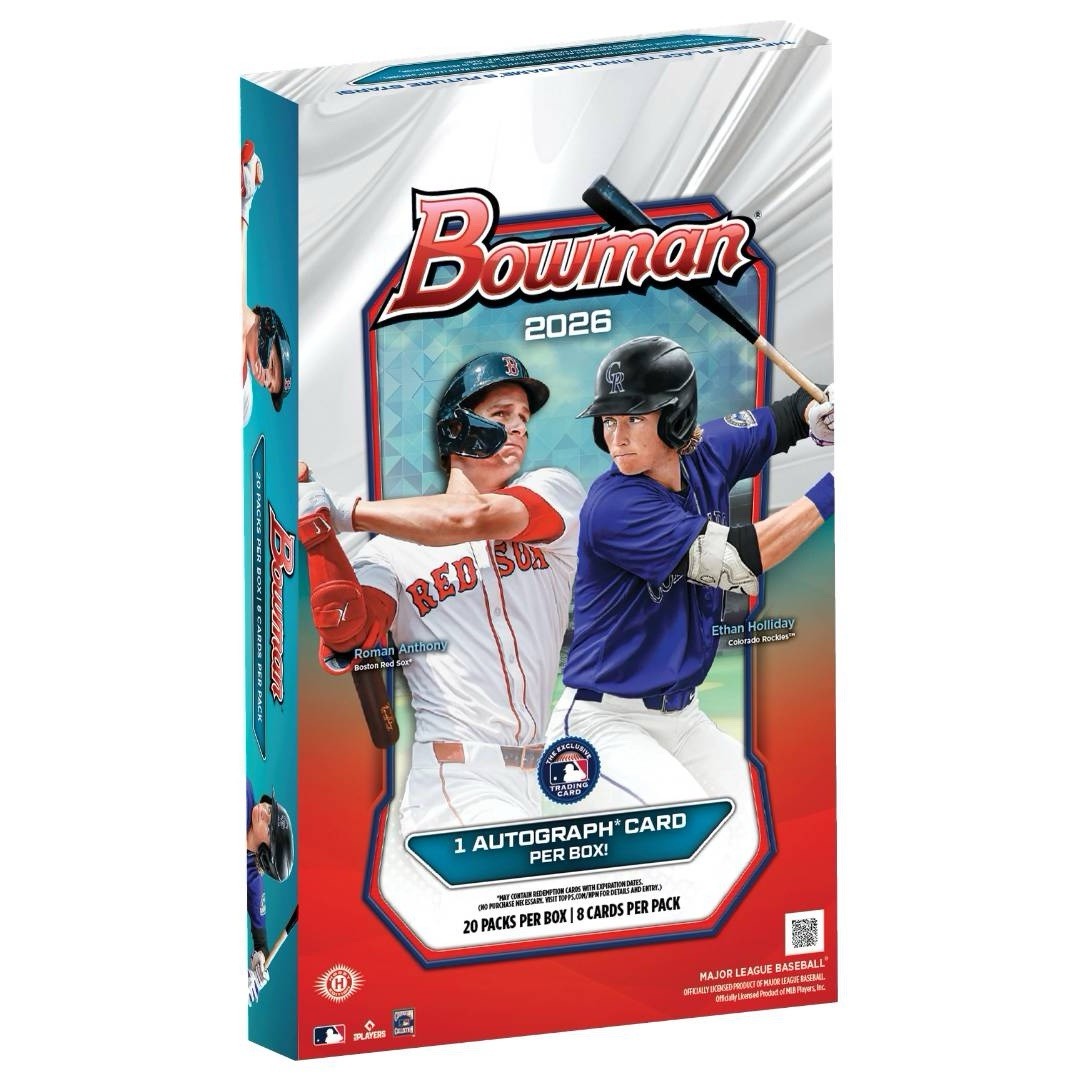 NEW 2026 Bowman Baseball Sealed HOBBY BOX 1 Auto Per Box / In Hand FAST SHIP