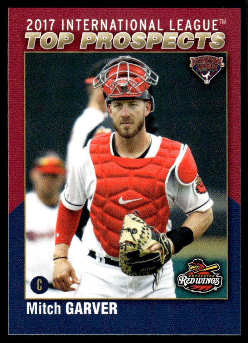 2017 Mitch Garver Choice Minor League Rookie Card AAA Top Prospects