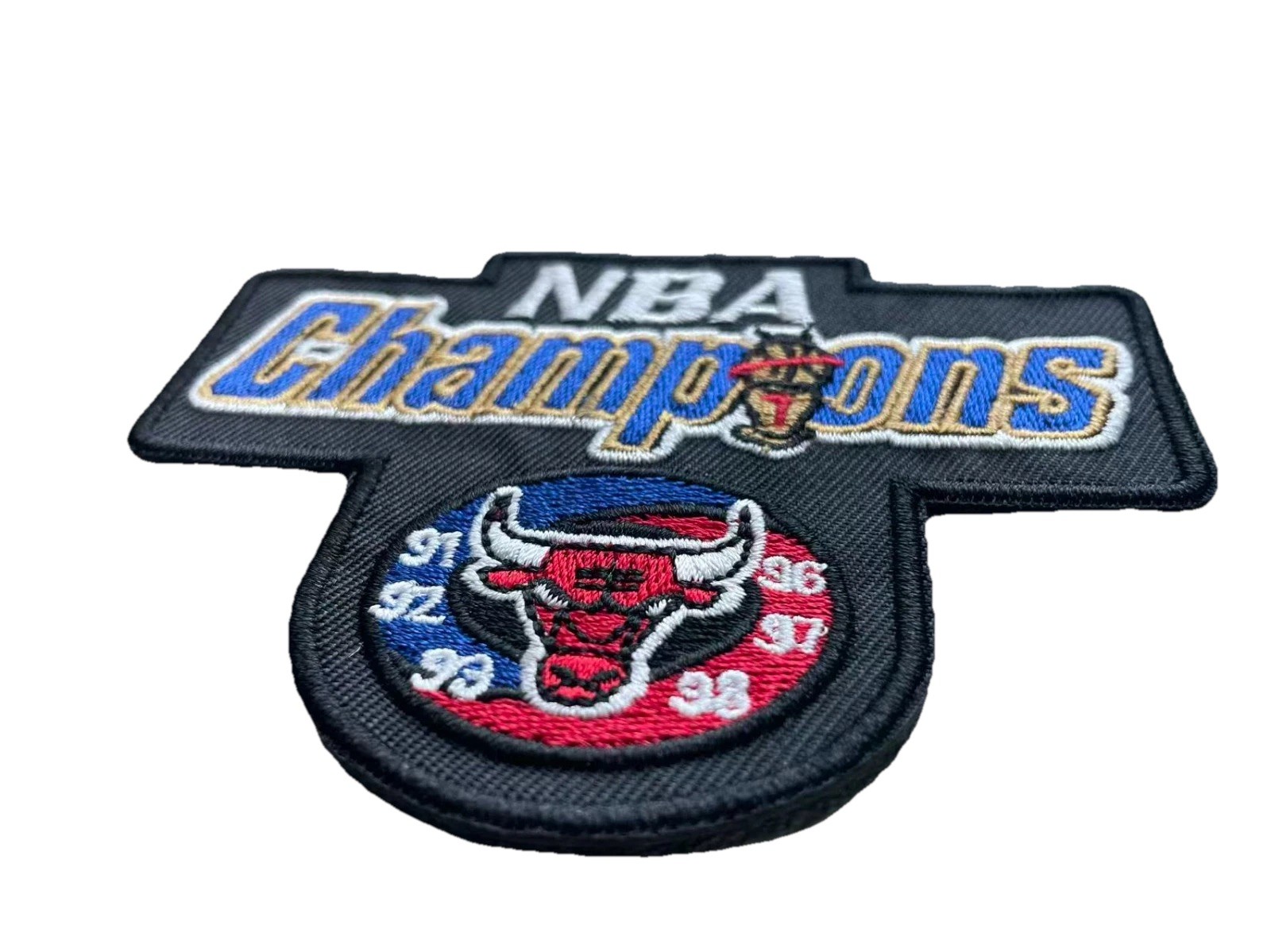 Chicago Bulls 6-Time NBA Champions Patch 91-98 Dynasty Era Jordan Legacy Iron On