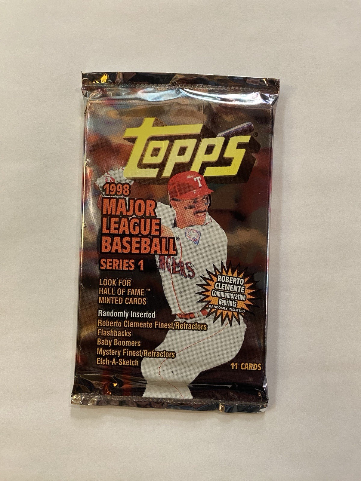 1998 Topps Series One (1) – Factory Sealed Pack – MLB Baseball – 11 cards/pack