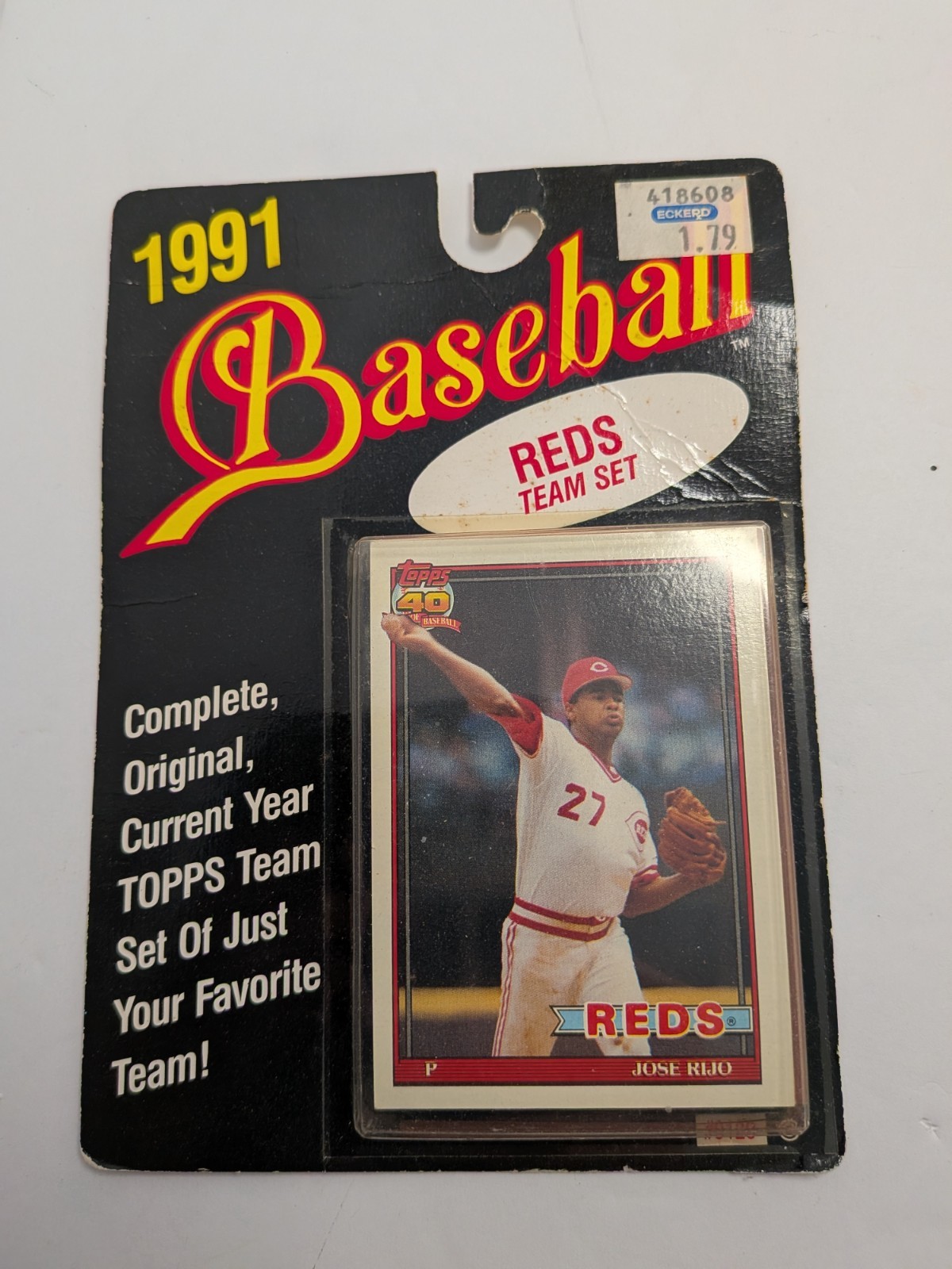 Pete Rose Baseball Cards Collection Pack Of 1991 Reds Team Set NIB 46 Cards Vtg
