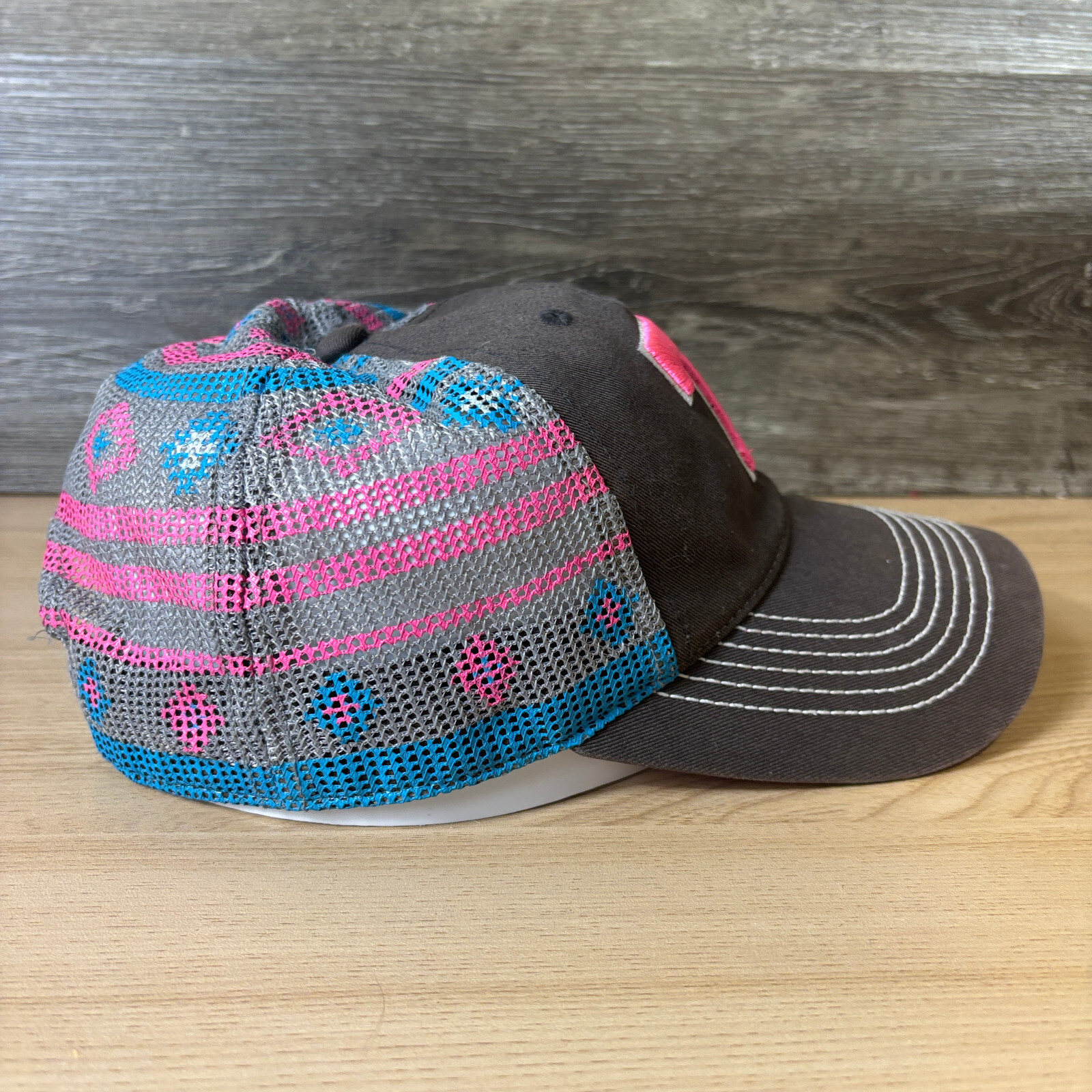 Tennessee Volunteers Hat Cap Snap Back Womens Gray Pink Blue Top of the World