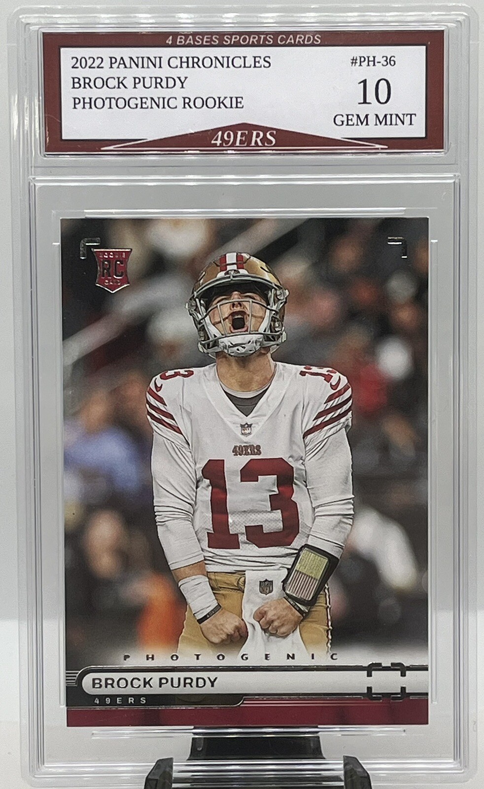 2022 Panini Chronicles Brock Purdy 49ers Photogenic Rookie Gem Mint 10!