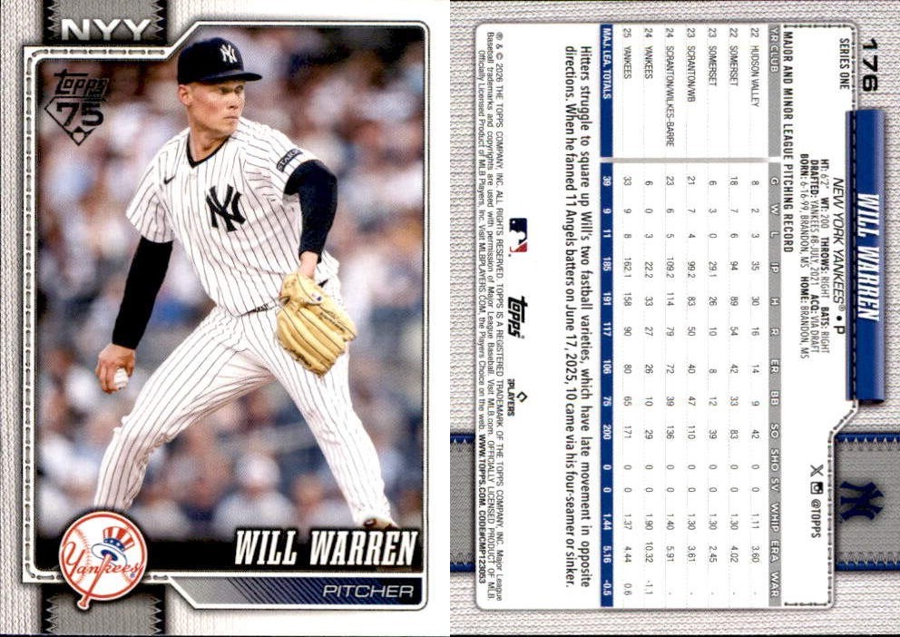 2026 Topps Baseball series 1 You Pick Complete Your Set 176-350