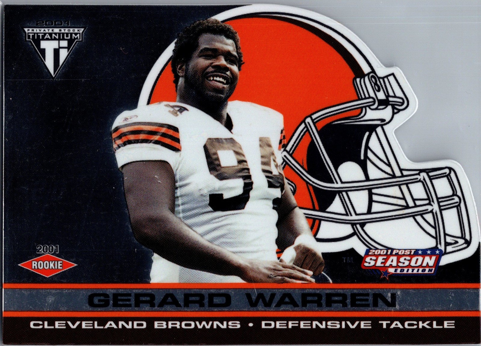 2001 Pacific Private Stock Titanium Postseason Edition #P28 Gerard Warren #/795