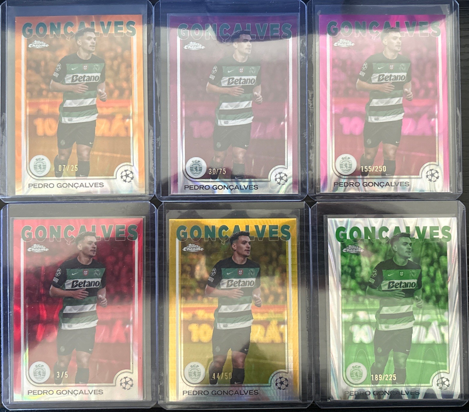 2024-25 Chrome UEFA Pedro Goncalves /5 /25 /50 /75 /225 /250