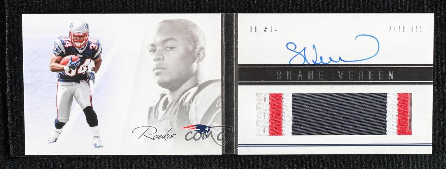 2011 Panini Playbook Booklet 270/399 Shane Vereen #130 Rookie Auto RC uk2