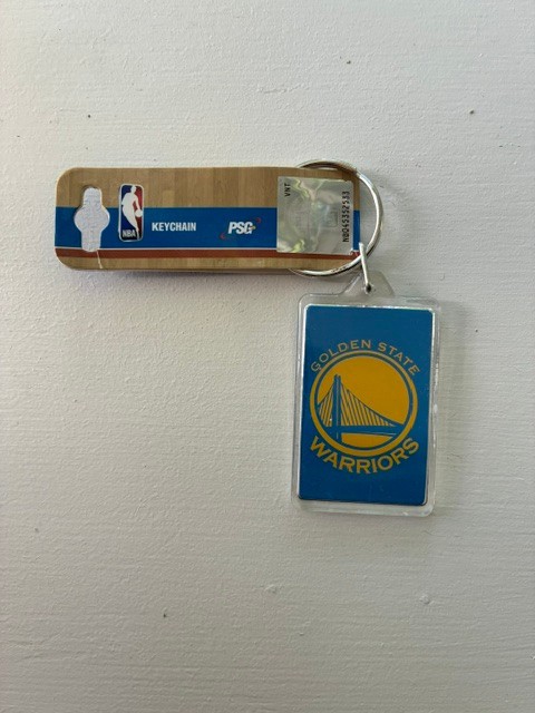 Golden State Warriors Two-Sided Key Chain 3 3/4″ NBA Licensed NWT Free Shipping
