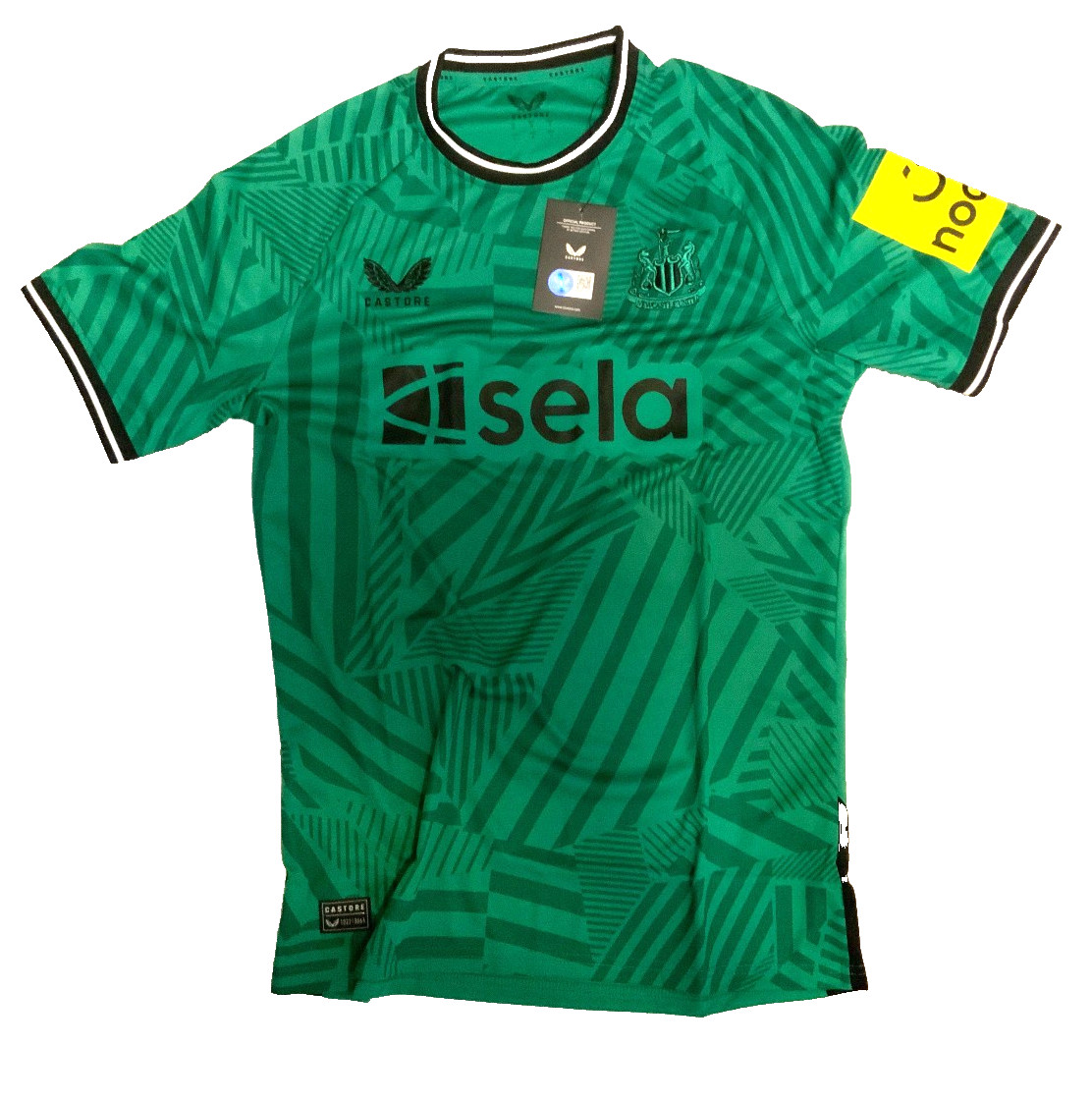 Newcastle United 23/24 Away Soccer Jersey Castore Mens Medium Green Football