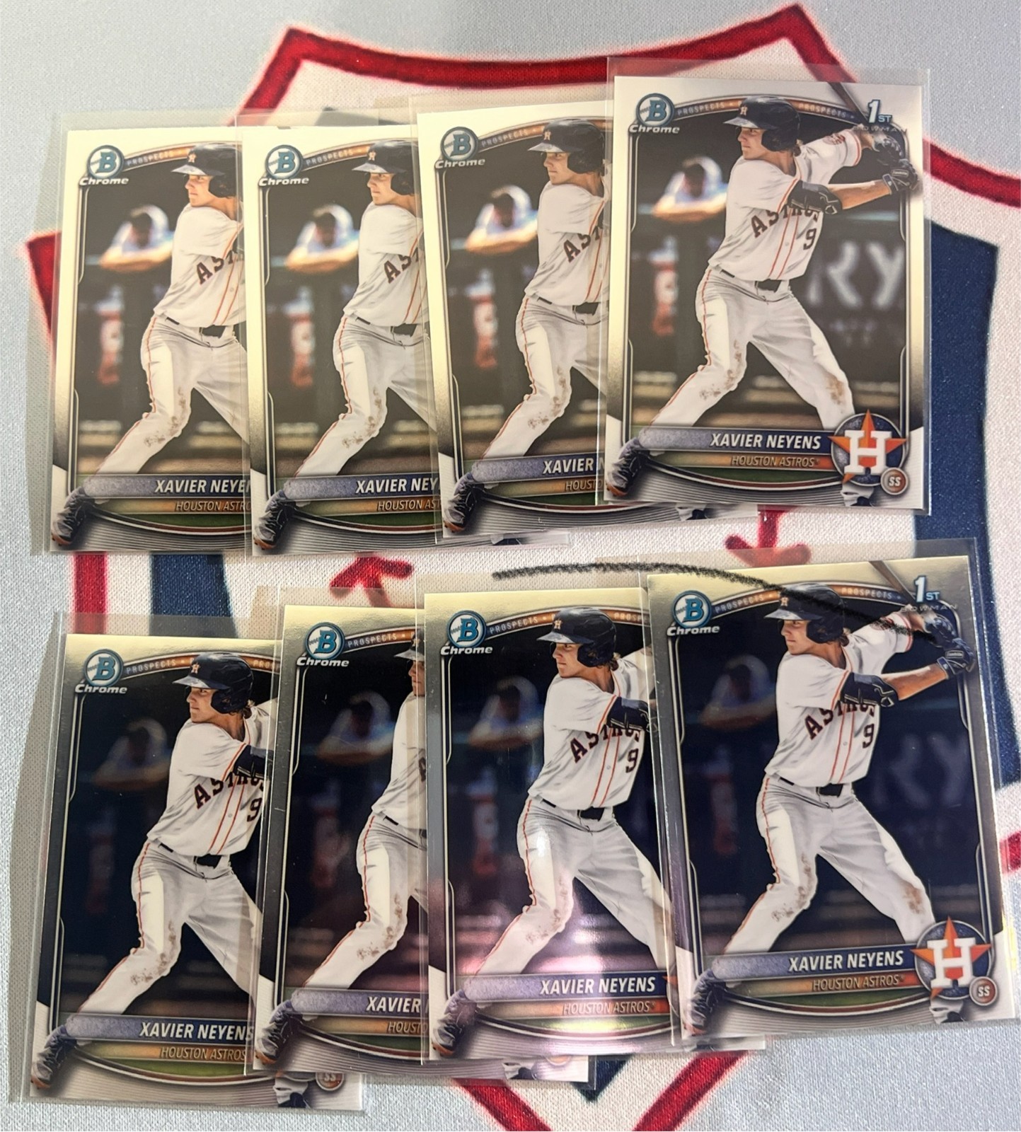 2025 Bowman Draft Chrome BDC-2 Xavier Neyens 1st Lot of 8 Astros