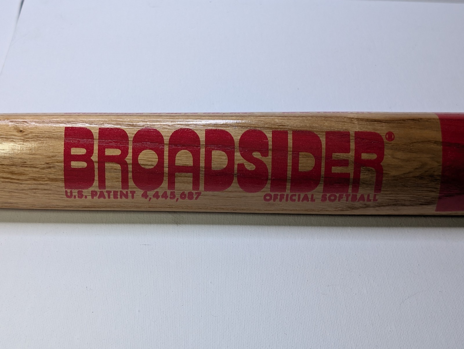 Vintage Broadsider Official Softball Bat 34″ Triangular Wood Bat New York RARE