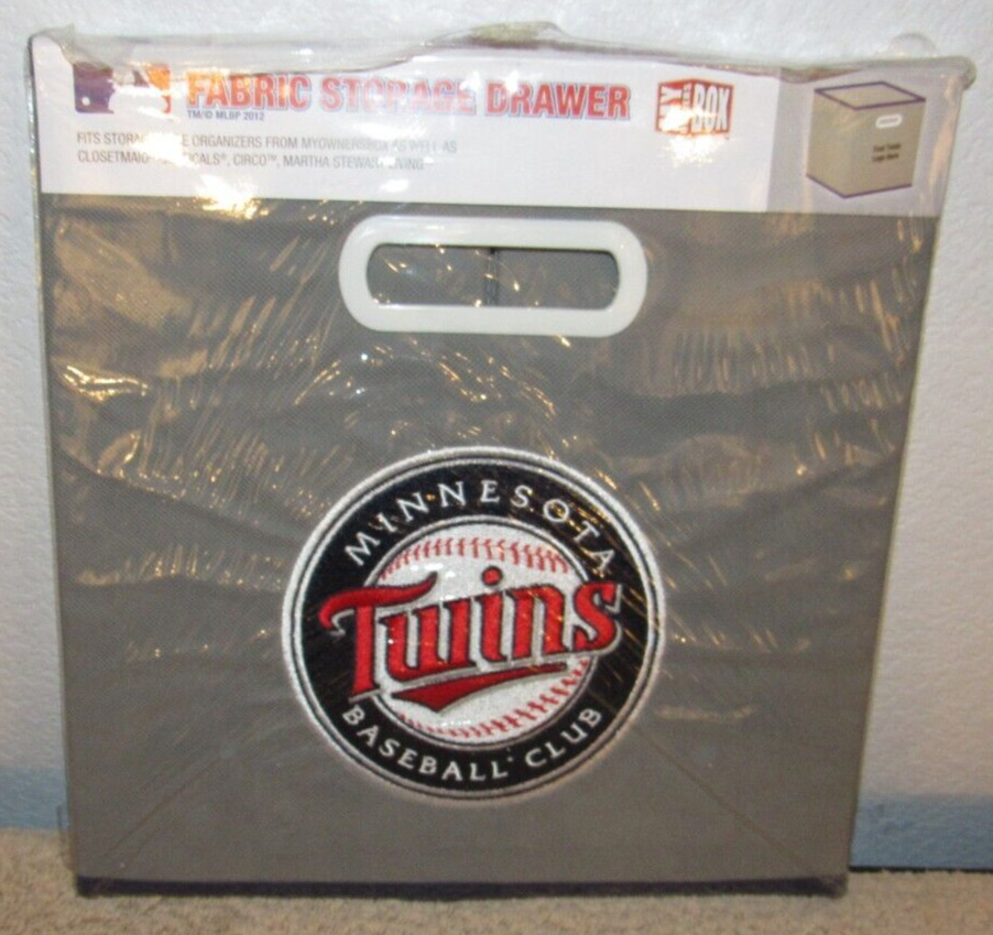 Minnesota Twins Baseball Club Fabric Folding Storage Drawer Cube Box