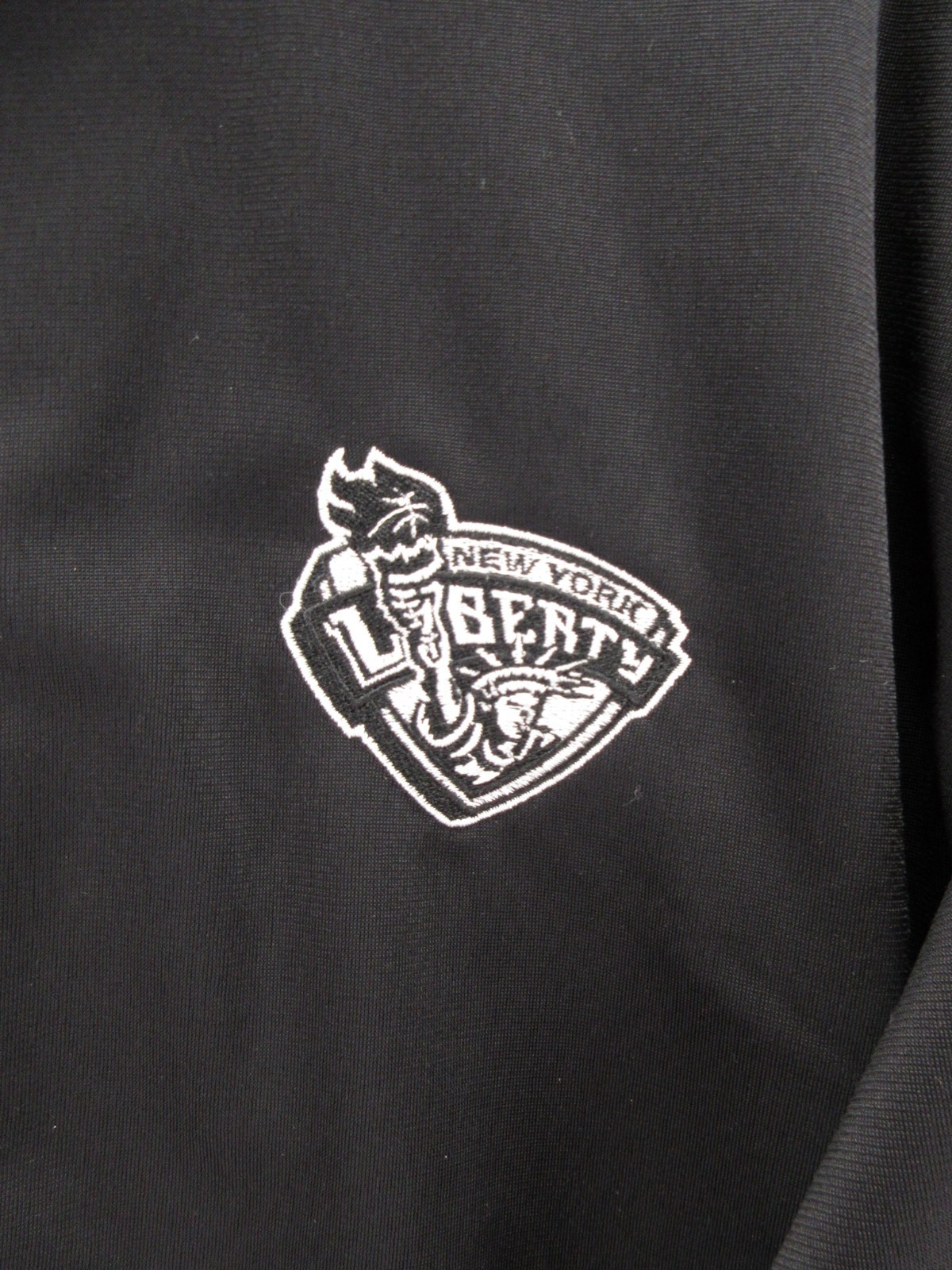 New York Liberty Jacket Men Medium Black Adidas Basketball WNBA Warm Up Y2K