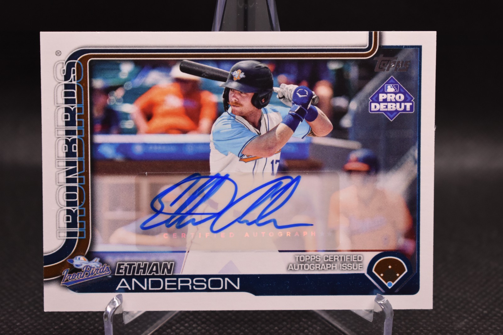 Ethan Anderson Auto 2025 Topps Pro Debut Baltimore Orioles