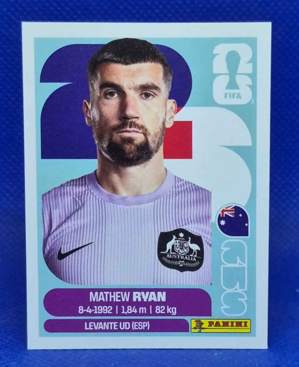2026 Panini FIFA World Cup Sticker Mathew Ryan #AUS 2 – Australia