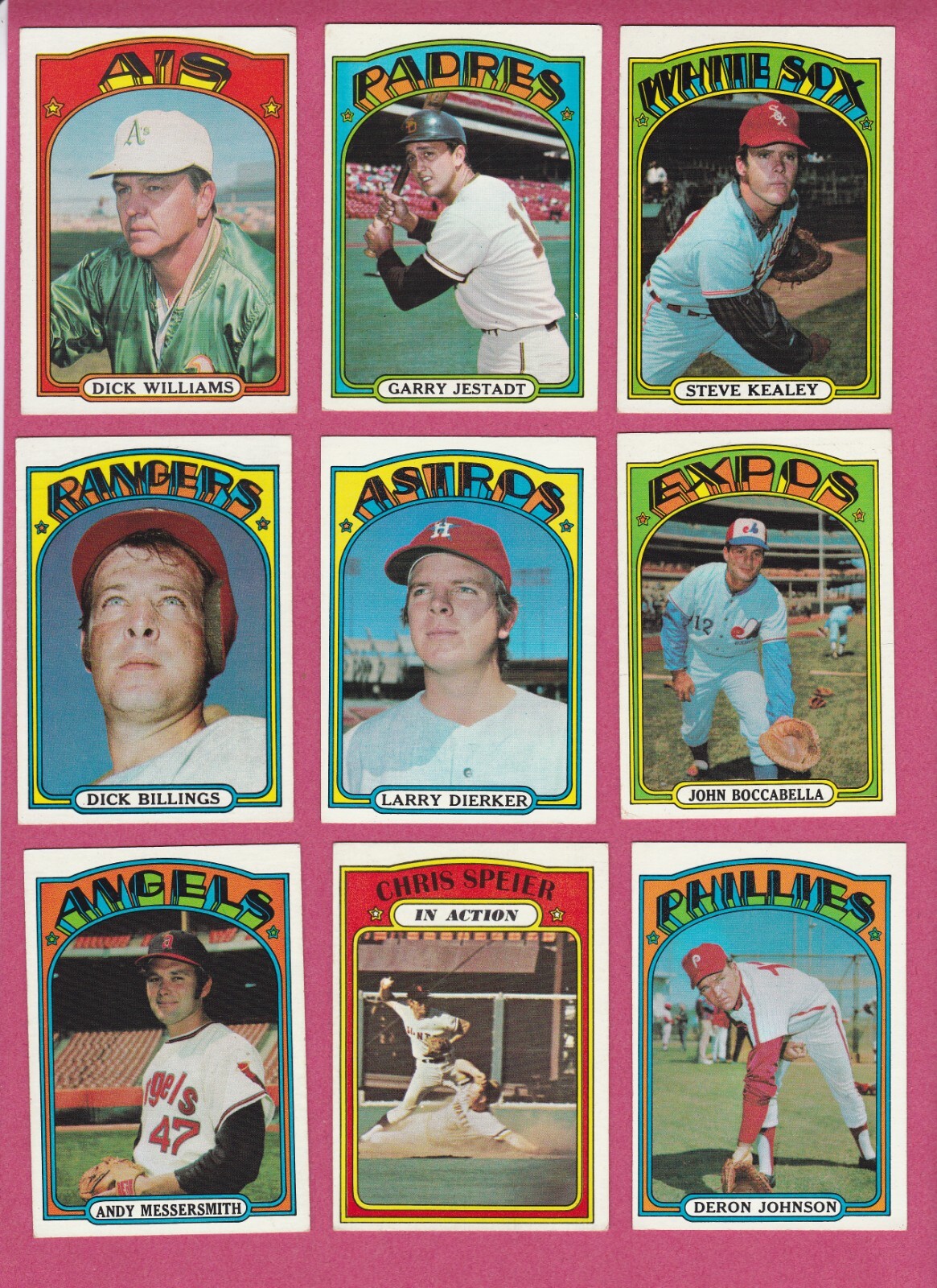 1972 Topps Baseball Cards – mostly EX+ to EXMT commons, #252 – 646